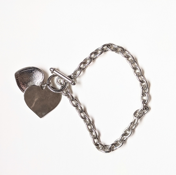 Pinkstix Silver Chain Bracelet with Hearts - Picture 7 of 13